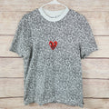 Keith Haring Artist Small T-Shirt Embroidered Heart Tee Street Pop Art Teacher