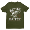 Funny Rude Fishing T Shirt Master Baiter W*nk Joke Angler Dad Grandad Naughty