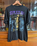 Vintage 90s Sepultura Band "Chaos AD" T-shirt Reprint