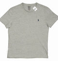 NEW Polo Ralph Lauren Polo Player T Shirt! Gray Heather  Navy Player  Custom Fit