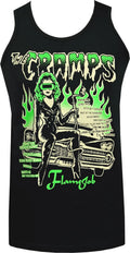 The Cramps Mens Psychobilly Tank Top Vince Ray Poison Ivy Classic Custom Royal