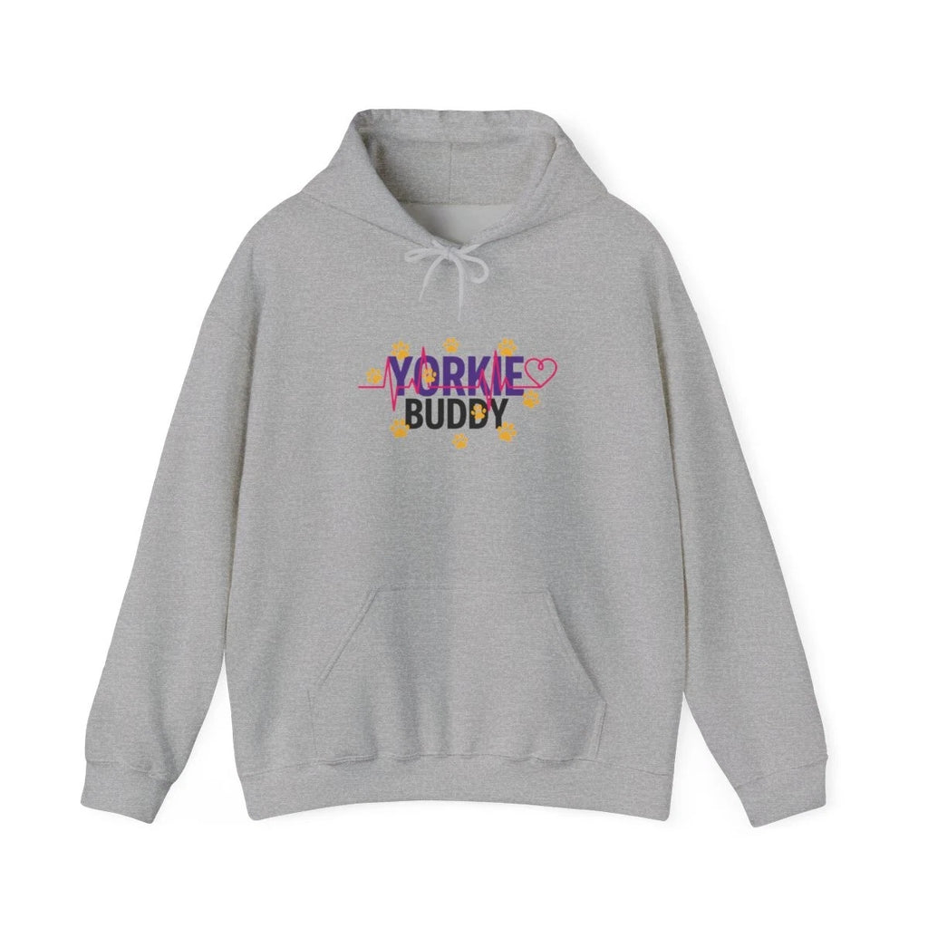 Custom Yorkshire Terrier Yorkie Paw Print Heartbeat Hoodie Easter Gift