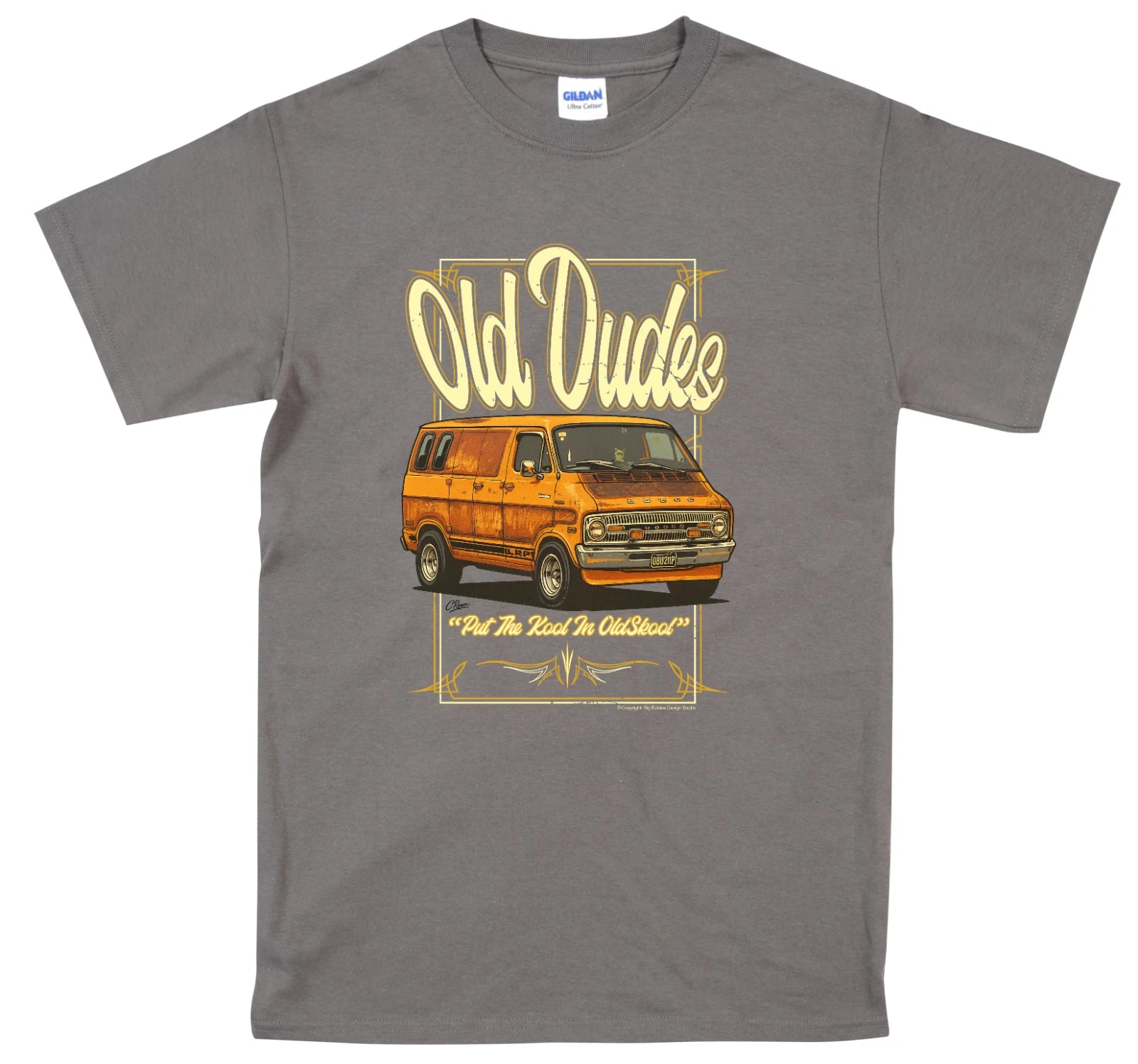 Old dudes T Shirt Custom Dodge van From Dean Inskip Classic American Day Van