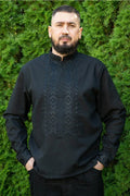 Vyshyvanka Men's natural M, L, XL, 2XL, 3XL, 4XL, 5XL, Linen shirt embroidered