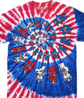 GRATEFUL DEAD-SPIRAL PATRIOTIC BEARS-TIE DYE T-SHIRT S-M-L-XL-2X-4X  Garcia,Wier