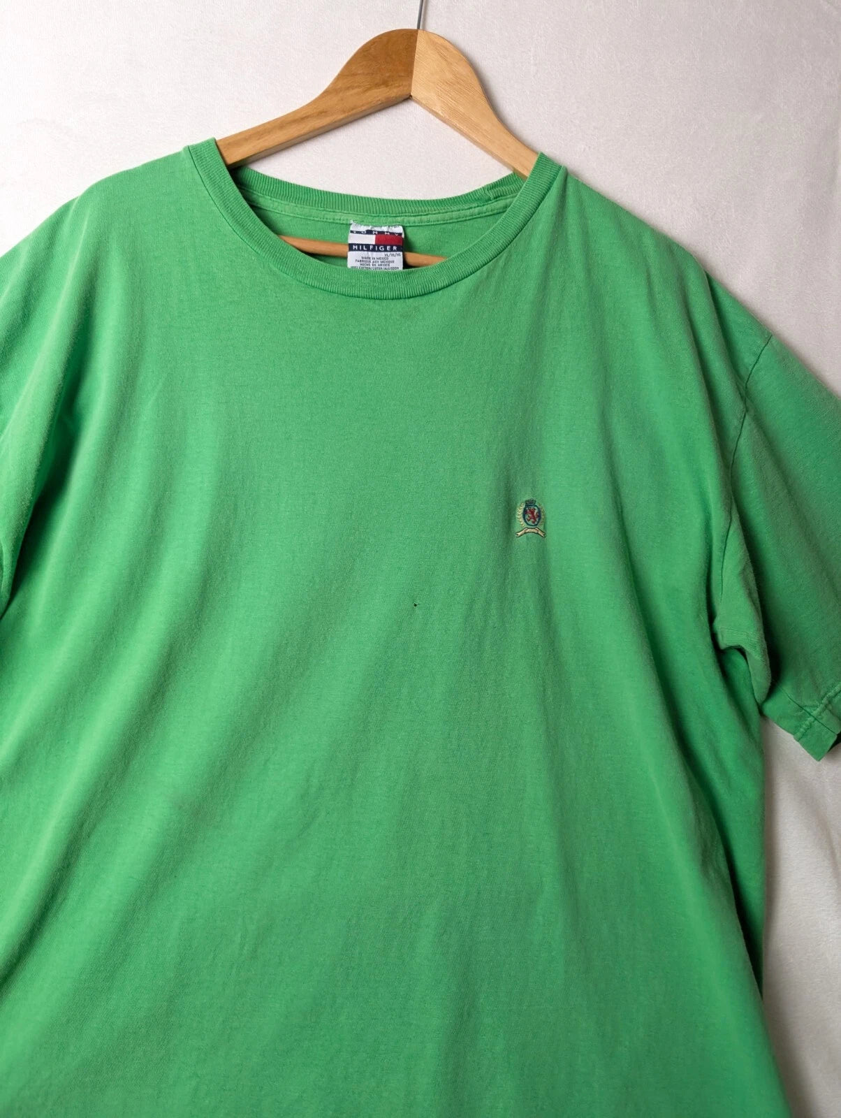 Vintage Y2K Tommy Hilfiger Short Sleeve Shirt Men's Size XL Green