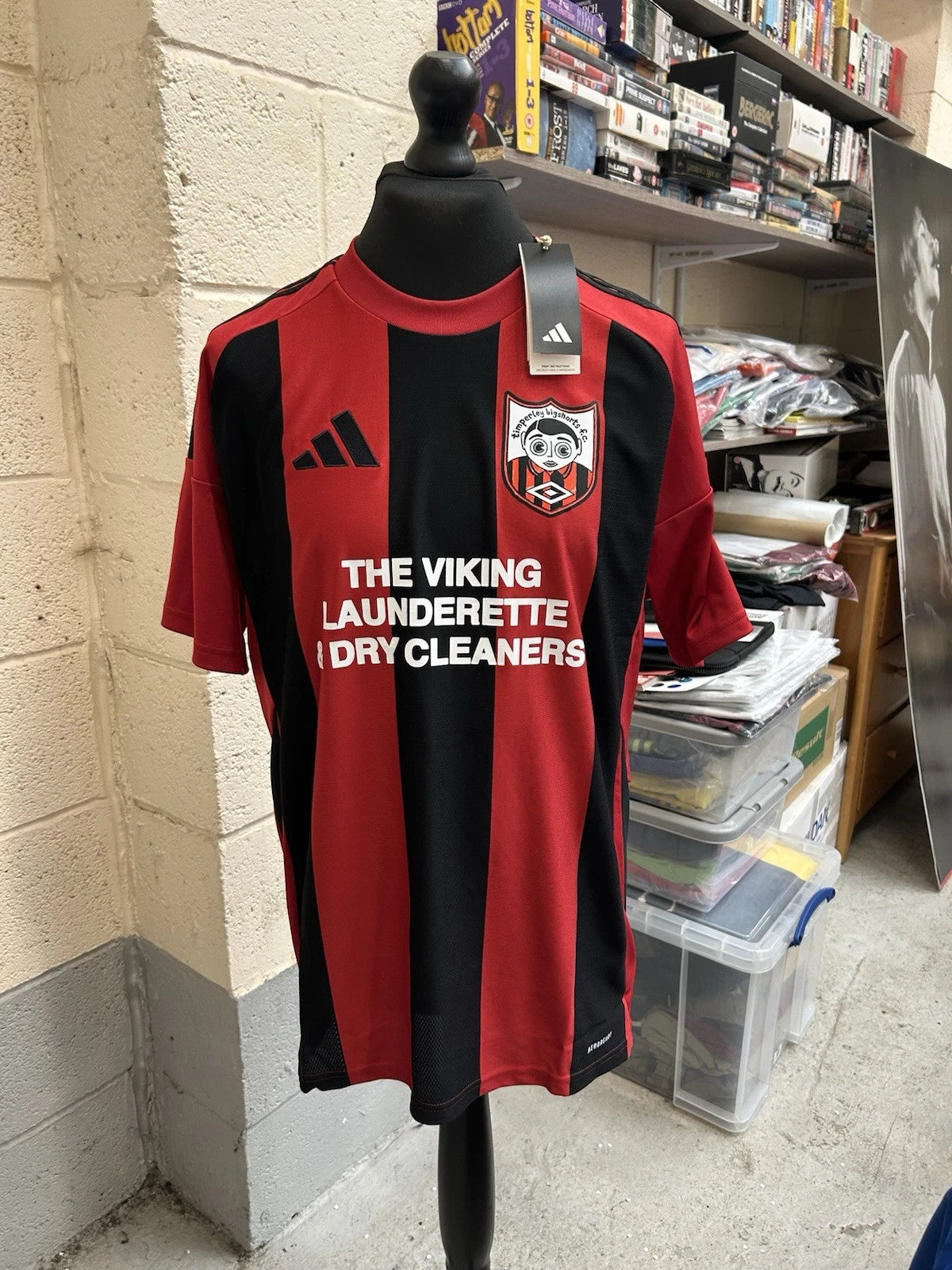 Frank Sidebottom Timperley FC  Football Shirt  Adidas custom Size Medium