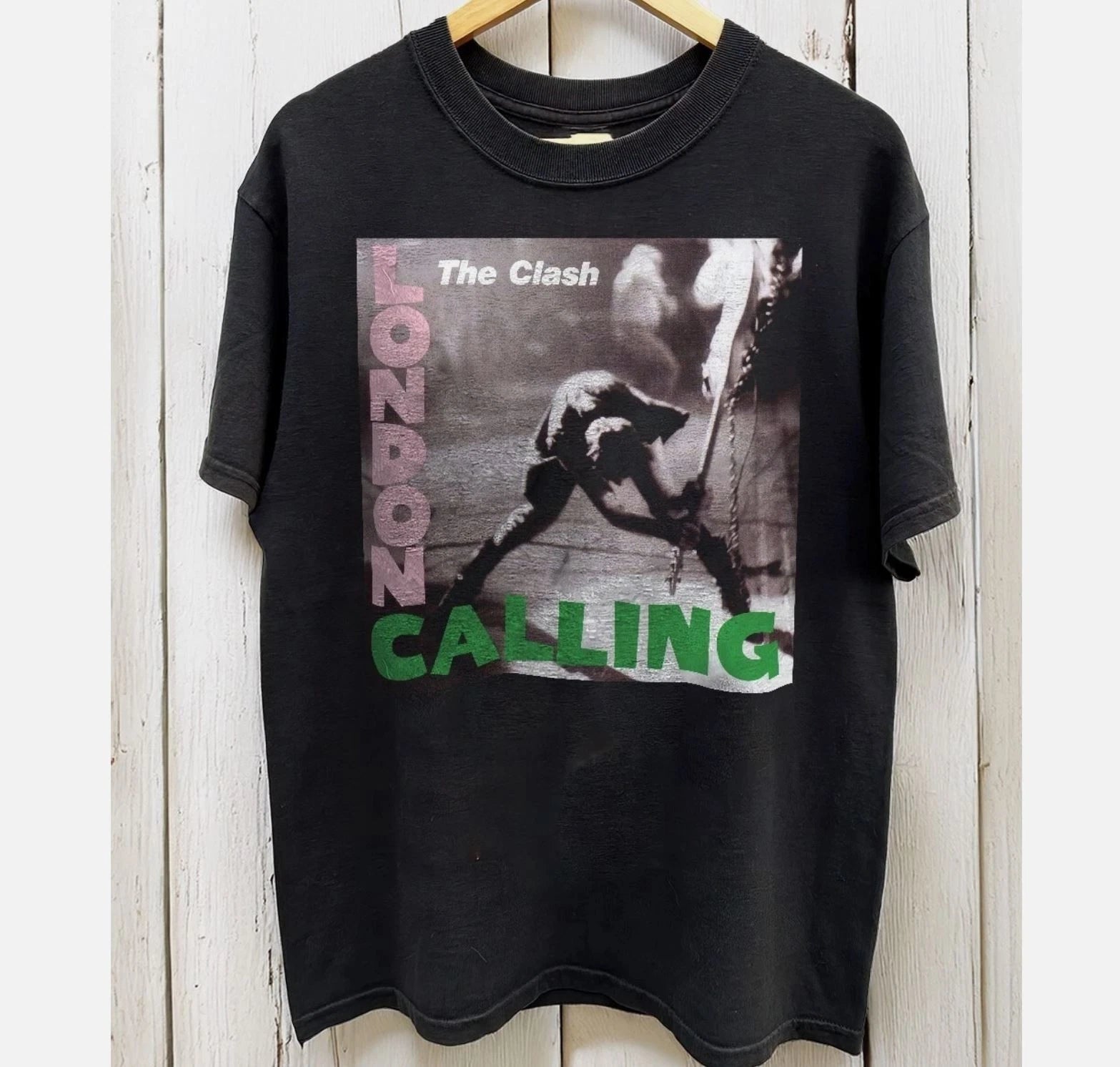 HOT! The Clash London calling Unisex Black T-shirt Size S-5XL