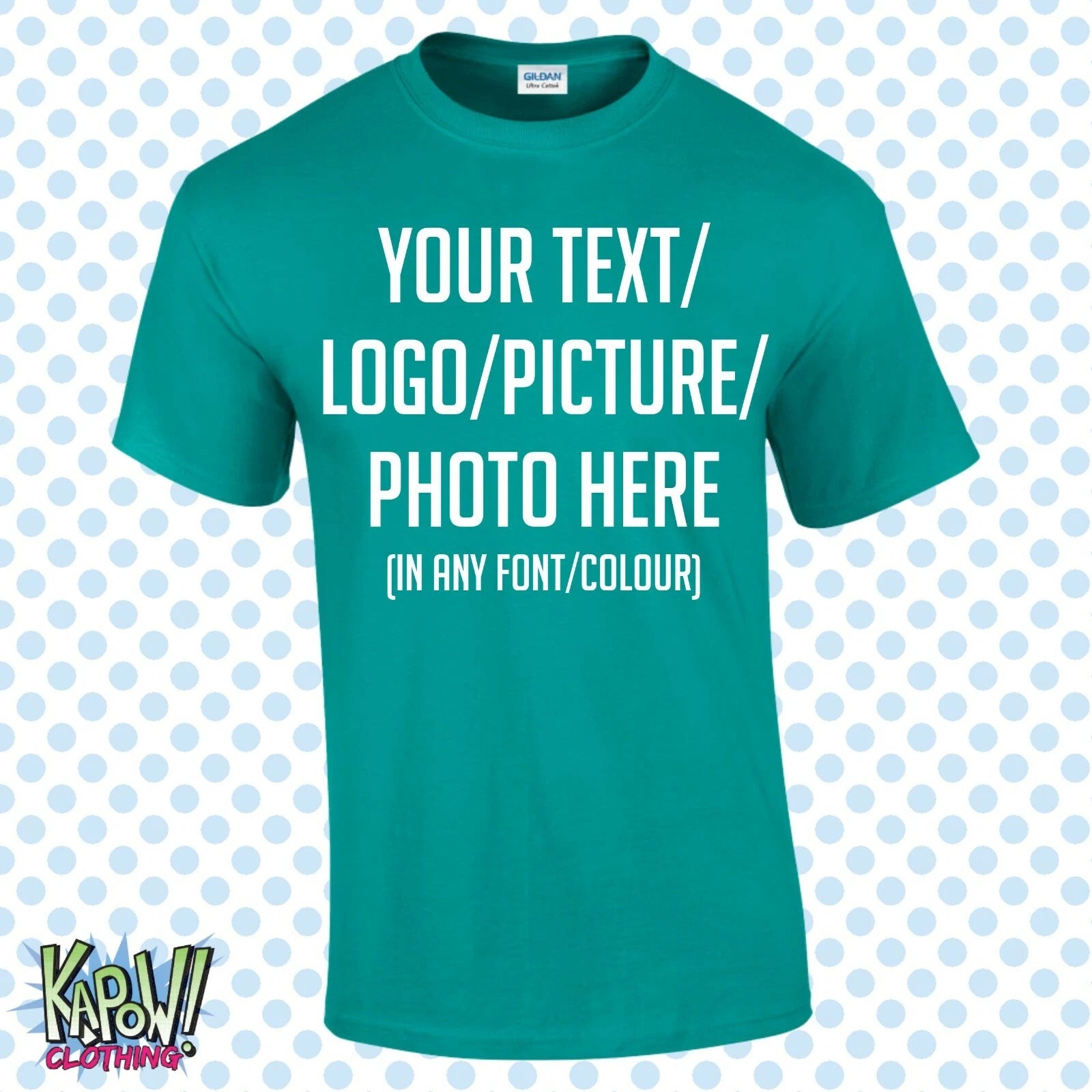 Custom Personalised Men's Printed T-SHIRT Name Funny Work Stag -Your text/logo 7