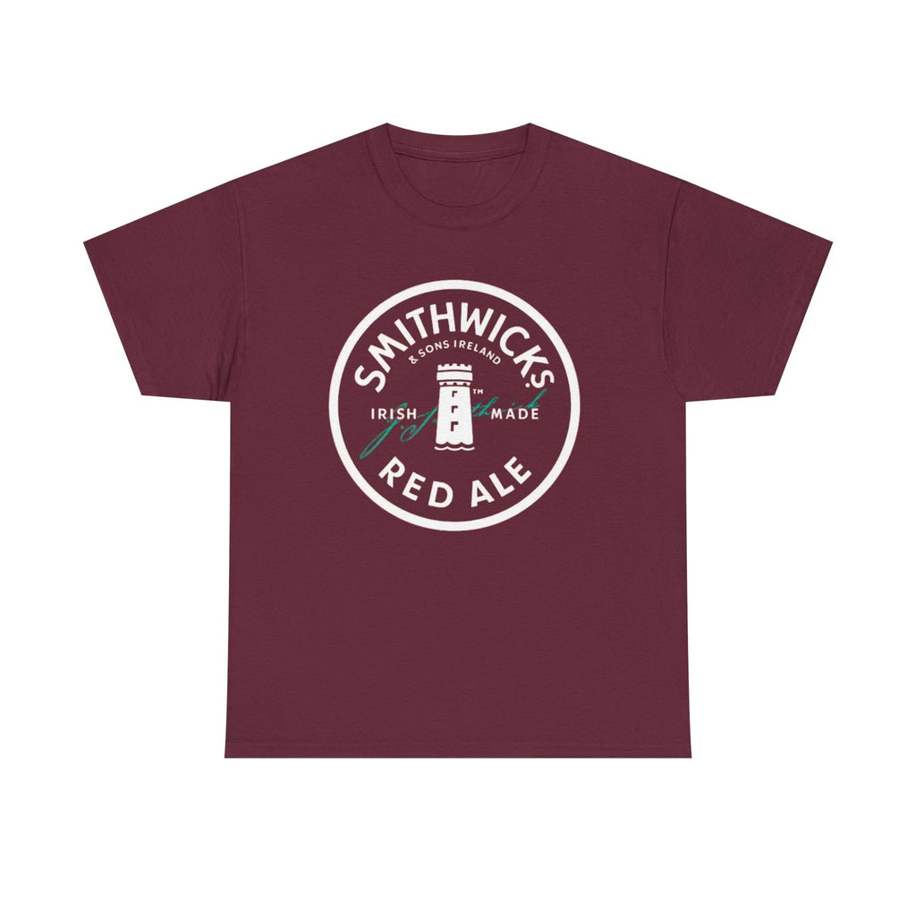Smithwicks Irish Red Ale on Semi-Stretch Cotton Crew Neck Men's T-Shirt