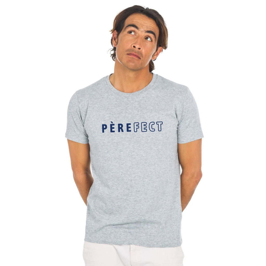 T-Shirt Man short Sleeve Gray, Father ( Fect ) 2 Waf