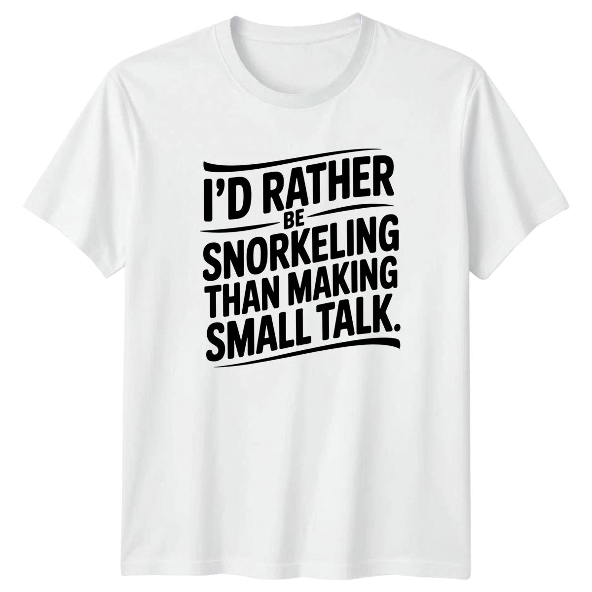 Id Rather Be Snorkeling Than T-Shirt Introvert Snorkeling Gift For Him And Her