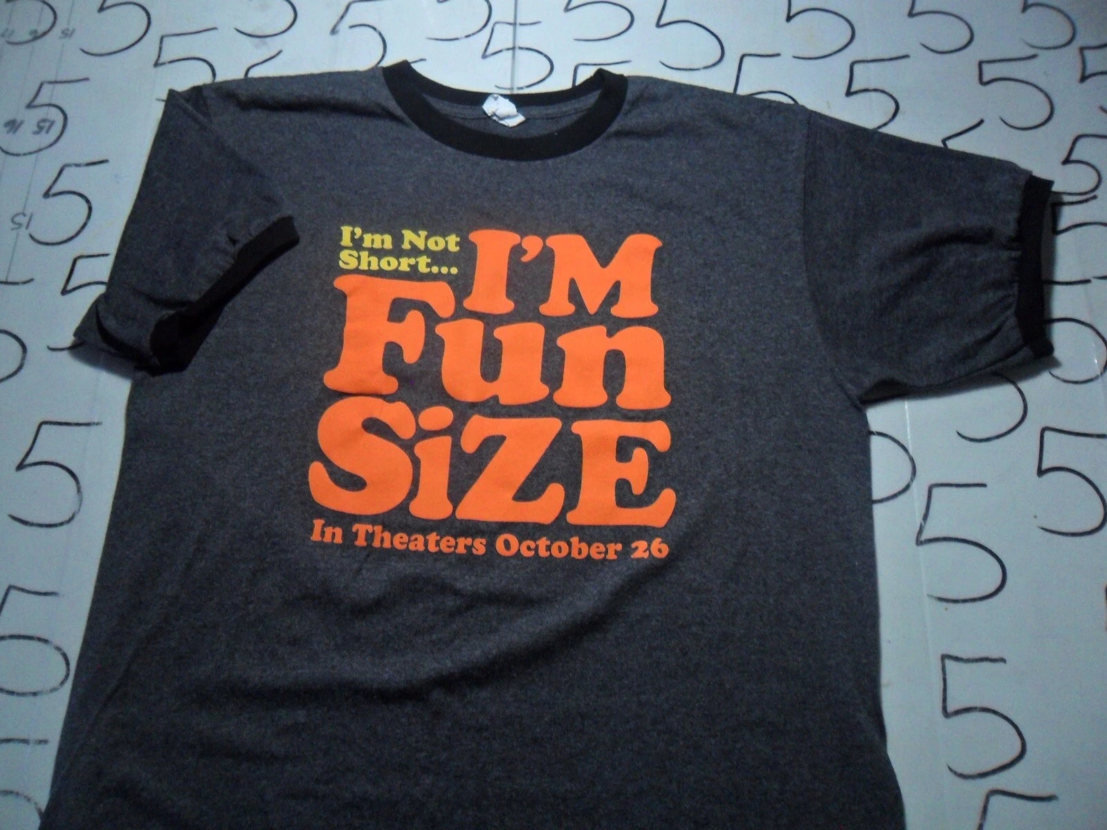 Large NWOT I’m Not Short I’m Fun Size In Theaters 10/26 Shirt