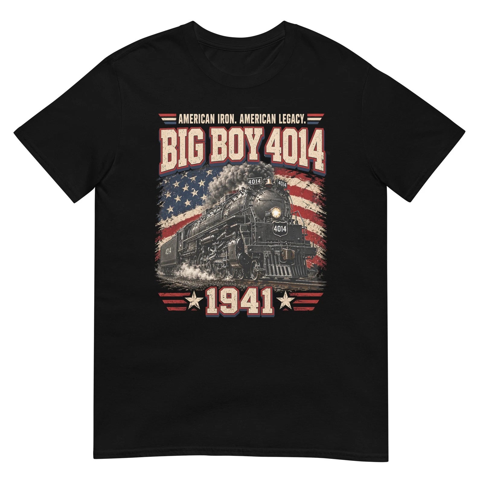 Big Boy 4014 Vintage Steam Locomotive Railroad Train Engine T-Shirt (1)