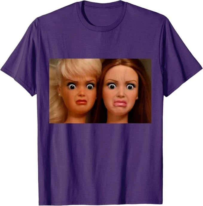 Funny Disgusting Doll face Meme Hilarious Sarcastic Gift Tee T-Shirt