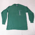 Y2K Champion Shirt Mens Medium Green Long Sleeve Crewneck Script Logo Athletic