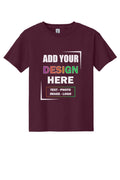 Personalized Custom Gildan Youth Heavy Cotton Kid's T-Shirt USA Gift Tee