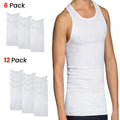 Fruit of The Loom Men's Wife Beater Tank Top Sleeveless A-Shirt Undershirt
