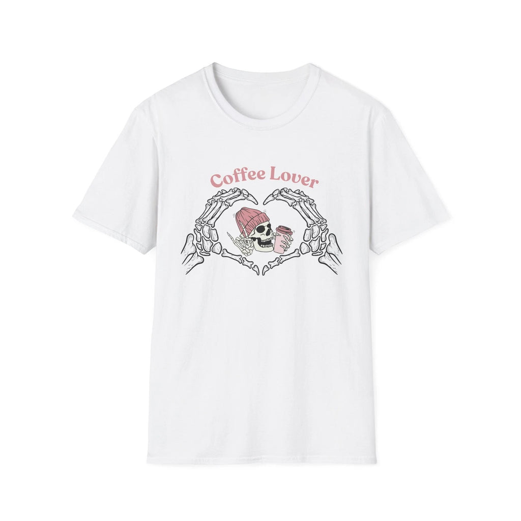 Gothic Shirt Coffee Lover Skeleton Unisex T Shirt