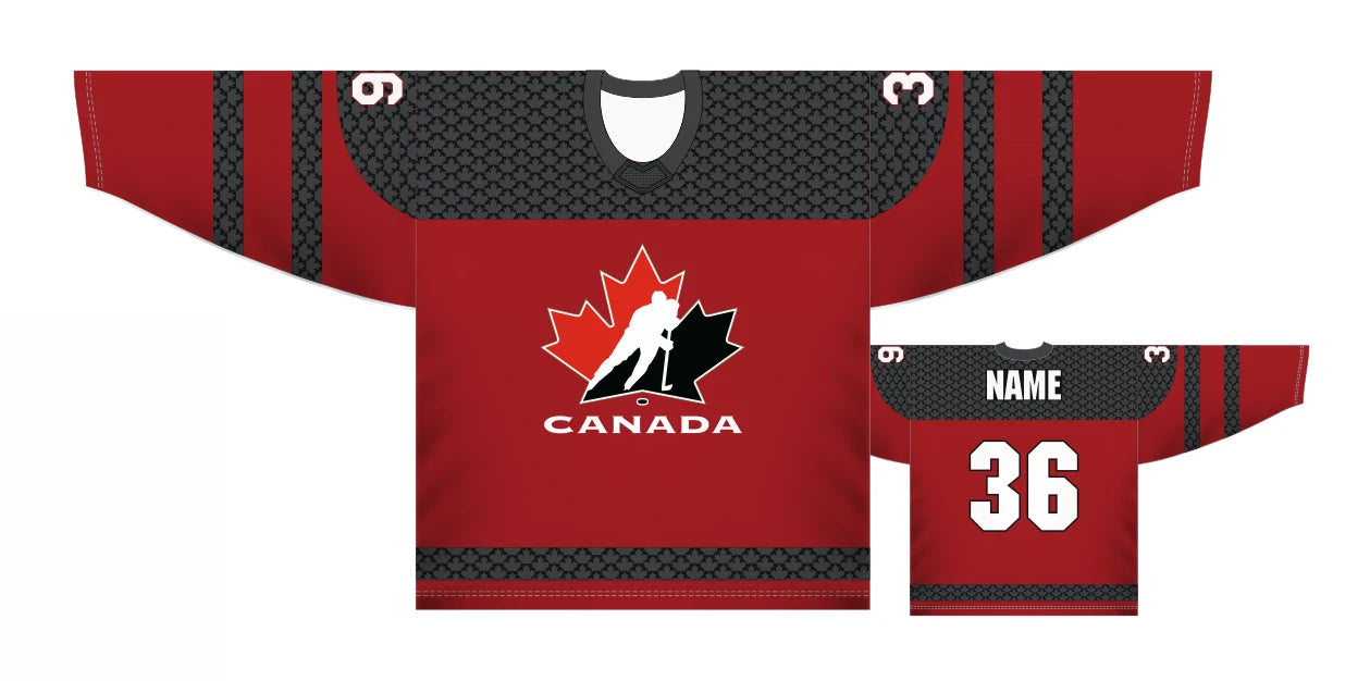 Team Canada Red 2025 Ice Hockey Jersey Custom Name and Number