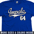 64 Impala PRO Script T-Shirt | 1964 SS Jersey Team Sports Logo Design Print Tee