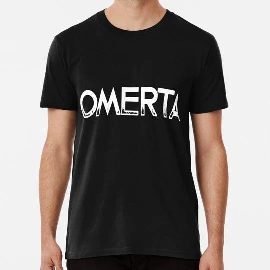 Omerta White Print Size S to 5XL Made in the USA T-Shirt