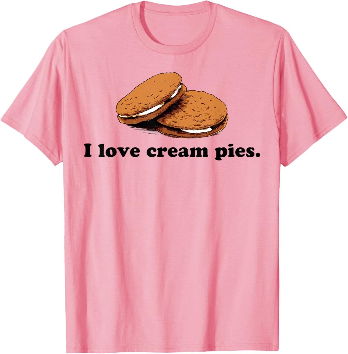 I Love Cream Pies Funny T-Shirt