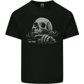 Drowning Skull Im Fine Mens Cotton T-Shirt Tee Top