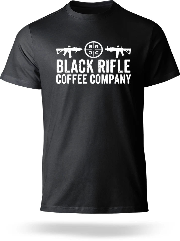 Black Rifle Coffee Company Logo Funny T shirt Made in USA Size S-5XL