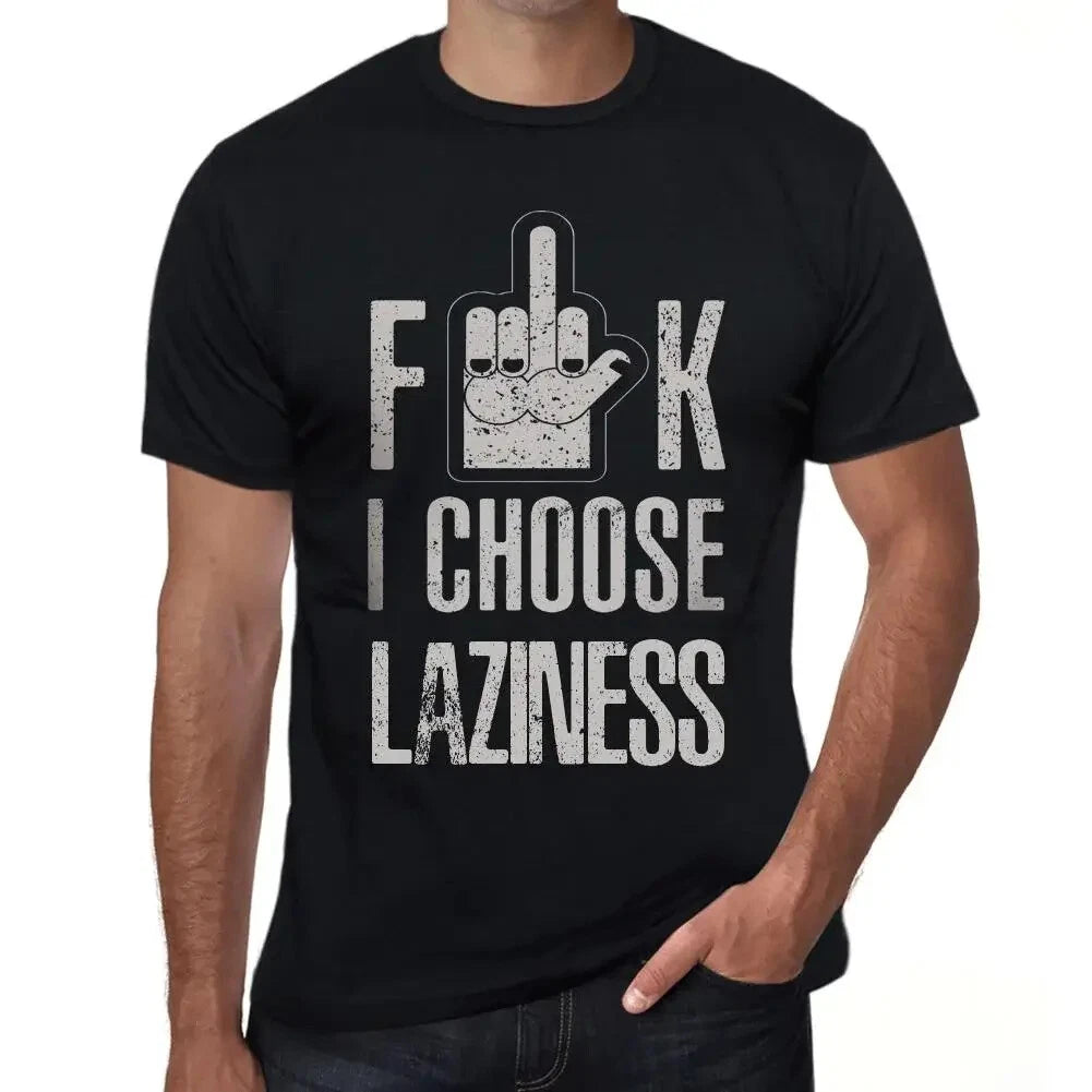 ULTRABASIC men's t-shirt F**k I choose laziness F**k I choose laziness
