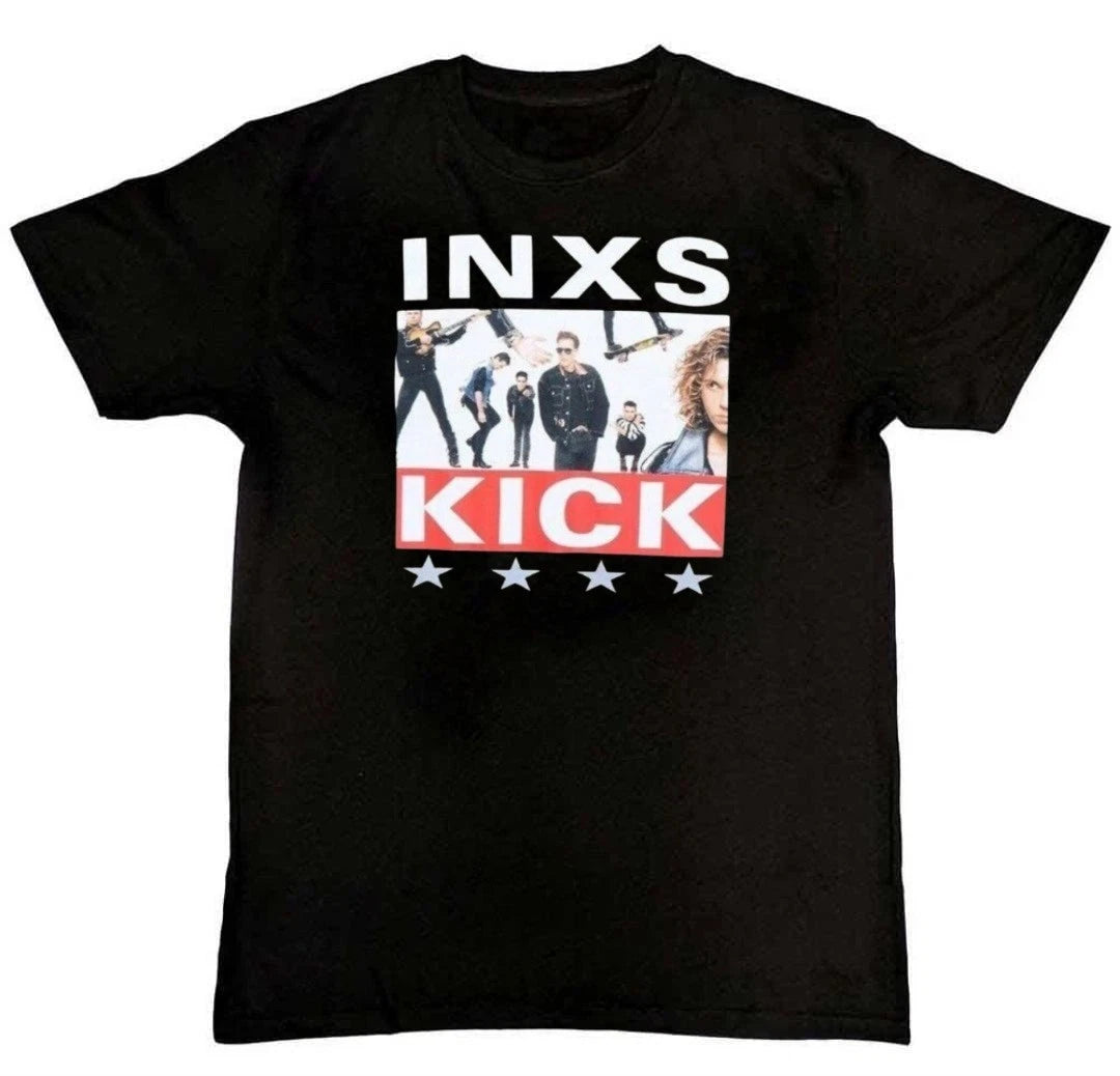 INXS Kick Album Cover Music Retro Graphic Print Mens T-Shirt S M L XL 2 3 4 XL