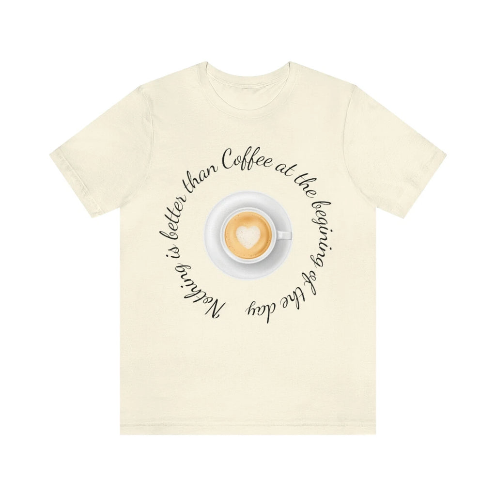 Cool shirt with cup of coffee