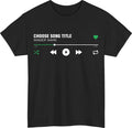 Custom Band Merch Style T-Shirt - Your Favourite Song & Artist Unisex Tee