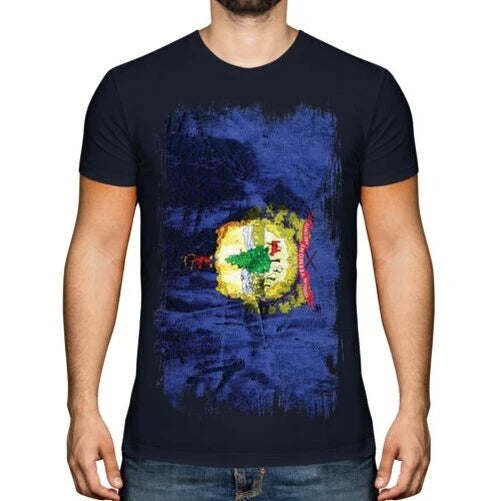 Vermont State Men's Grunge Flag T-Shirt Vermonter Shirt Jersey Gift