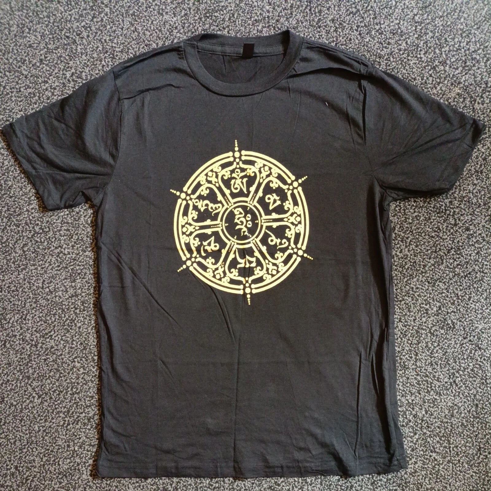 T Shirt Size S Mandala Yoga Meditation Festival Boho Made in India OrganicCotton