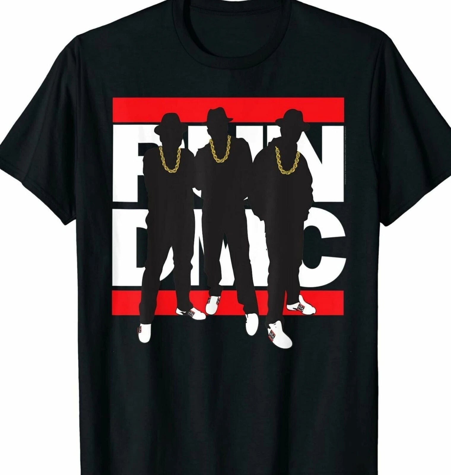 Run DMC Band Men T-shirt Black Cotton Tee All Sizes S to 5XL