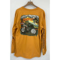 Vintage Harley Davidson Shirt XL Orange Long Sleeve Pikeville Kentucky Made USA