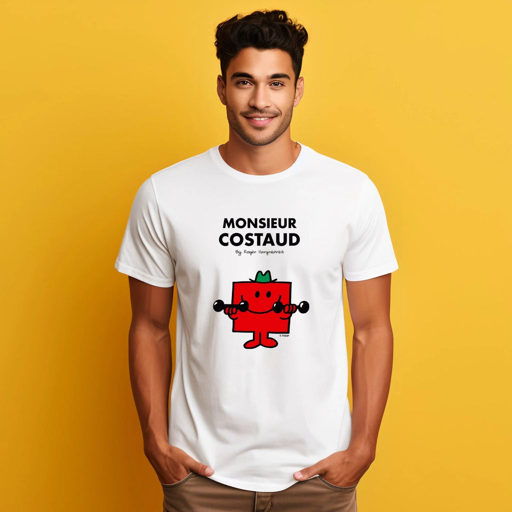 Men's Short Sleeve T-Shirt White, Mr. Strong