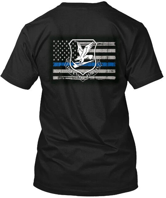 Air Force Security Forces ThinBlueLine2 T-Shirt Made in the USA Size S to 5XL