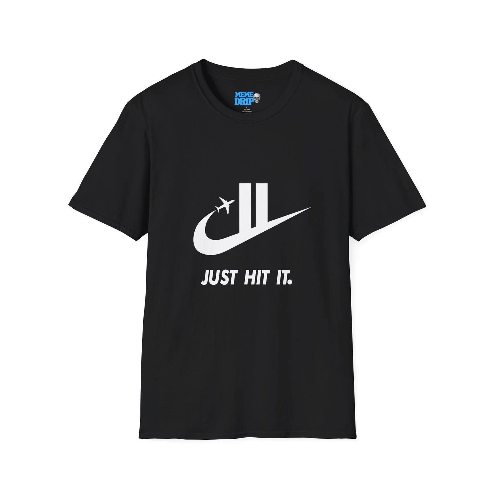 Just Hit It 911 Meme Shirt, Dark Humor Graphic Tee, Edgy Funny T-Shirt