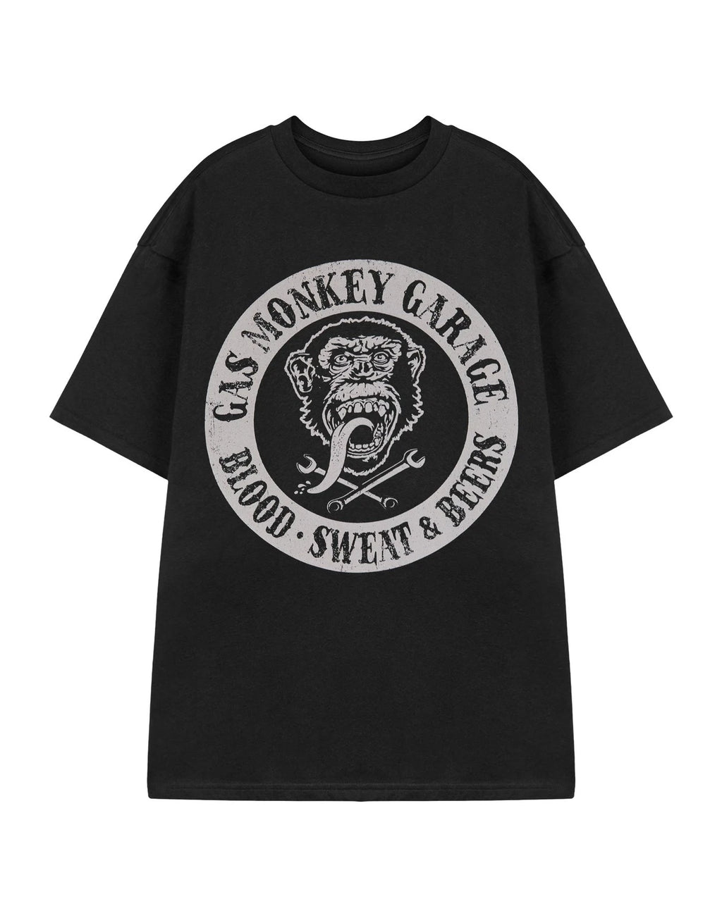 Gas Monkey Garage Short Sleeved T-Shirt | Mens Black | Official Merch