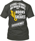 Crane Rigger Hooks Sheaves Left Chest T-Shirt Made in the USA Size S to 5XL