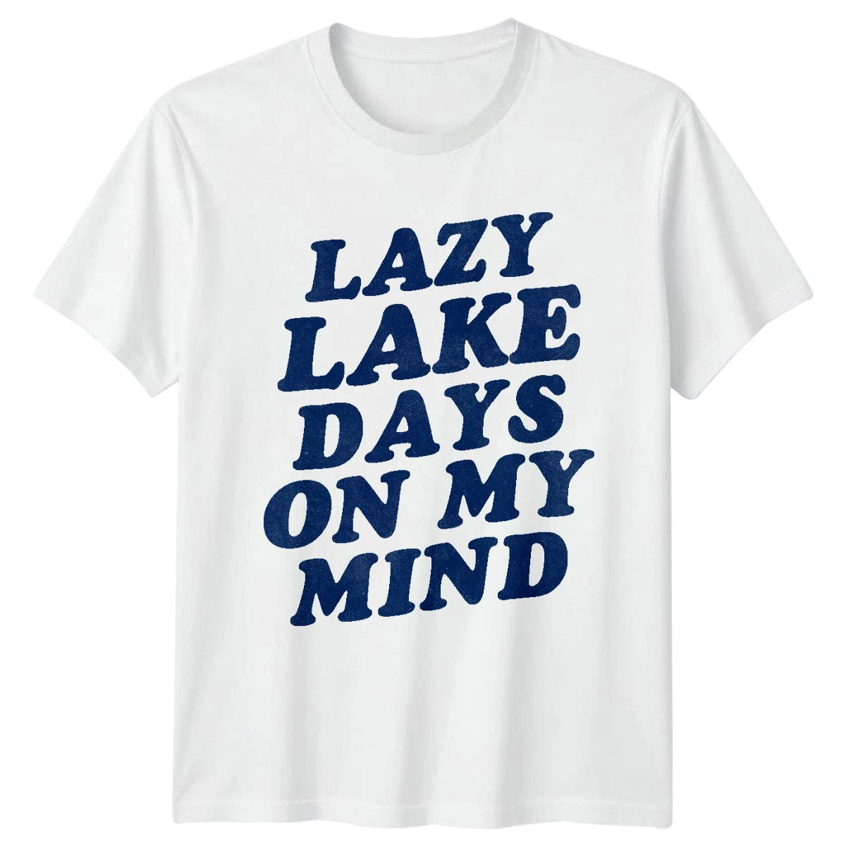 Lazy Lake Days On My Mind Lake Life Outdoors Mens Womens Graphic Tee