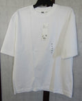 NWT UNIQLO Airism Cotton Crew Neck Oversized White Cotton T-Shirt Men's M