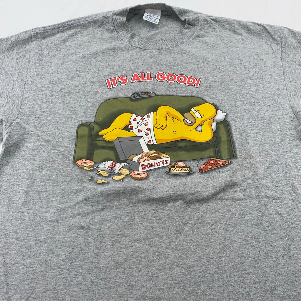 vintage THE SIMPSONS HOMER IT’S ALL GOOD T-Shirt LARGE cartoon dad joke