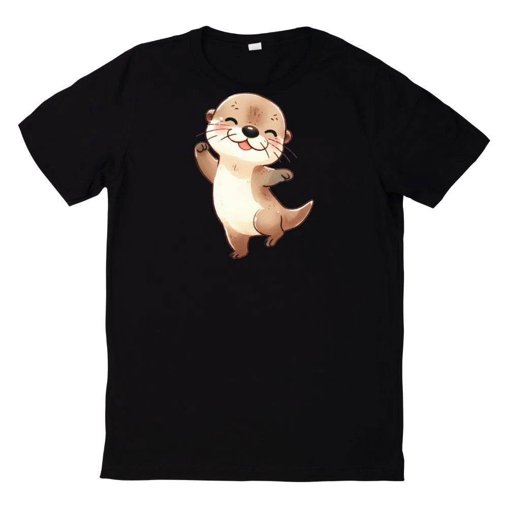 Cute Kawaii Otter Print T-Shirt