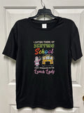 Funny Lunch Lady Graphic Tee - 100% Cotton, Stretchy & Breathable, Casual Medium
