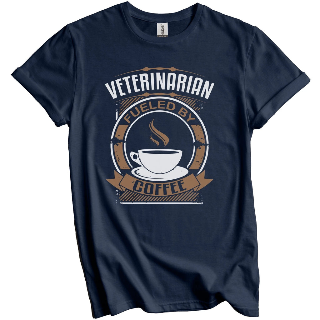 Veterinarian Fueled By Coffee Funny Graphic T-Shirt