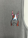Mr Bull Sleeveless Shirt Gray Movinchi Original Design Popart