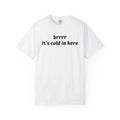 Cool Weather Tee - Unisex Garment-Dyed T-shirt, Funny Quote Shirt, "brrr"
